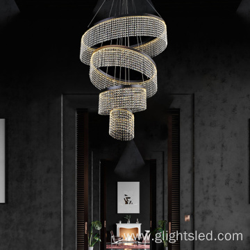 Custom luxury crystal modern pendant lighting chandelier